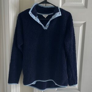 Crown & Ivy Midnight Blue Fleece Pullover